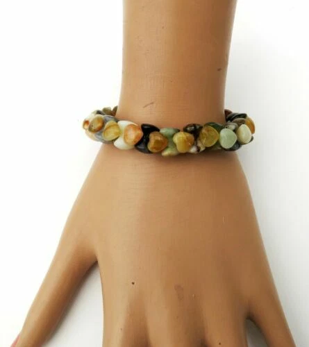 Handgefertigte Edelstein Jade Echtschmuck-Armbänder-Anhänger