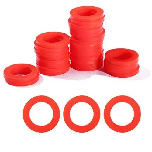 30 PCS Hose Washer Gasket, Soft Silicone, 3/4" Fitting Washing Machine Hot Water - Picture 2 of 12