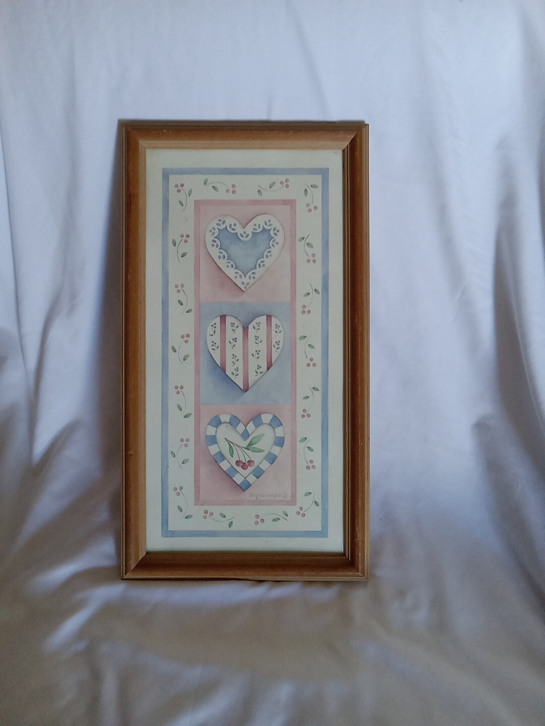 Wooden Framed Love Heart Decor Wall Art decoration