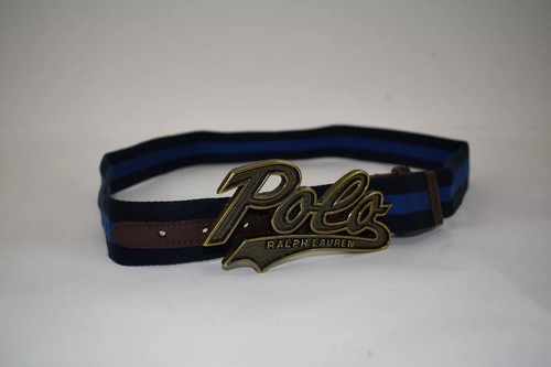 Polo Ralph Lauren große Schrift Spruch Schnalle Gürtel PWing Stadium Sportsman 42