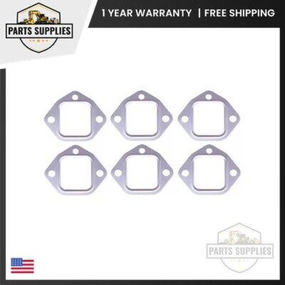 3020943 Pack of 6 Exhaust Manifold Gasket Fits Cummins 855 N14 NH220-743 NT855
