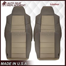 2004 Ford Excursion Eddie Bauer Edition Tan Driver Passenger Leather Seat Covers