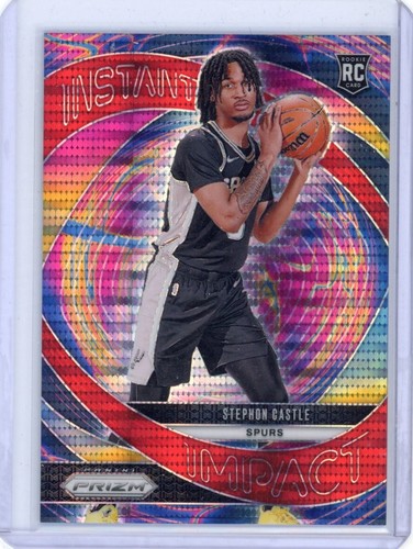 Stephon Castle [Red Pulsar] #4 2024 Panini Prizm Instant Impact card