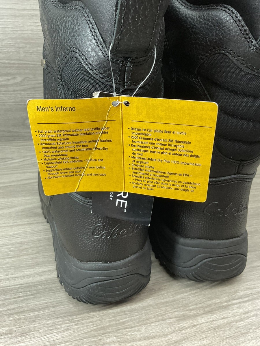 Cabela's Inferno Insulated Waterproof 2000 Hunting Boots for