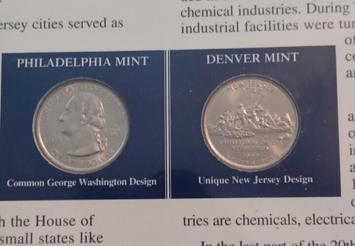 New Jersey 1999 Statehood Quarters P&D Postal Commemorative Society Sheet - Picture 4 of 5