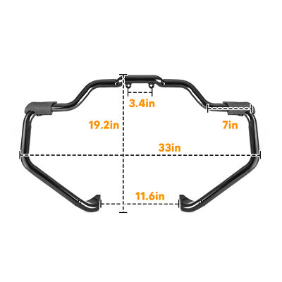 SMT- Chrome Rear Highway Bars Guard Compatible With Indian