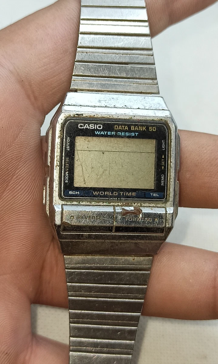Casio world time discount data bank watch