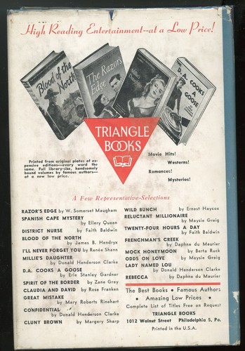 Regards to Broadway. Donald Henderson Clarke (Romance). Triangle Books, 1947 - Picture 3 of 3