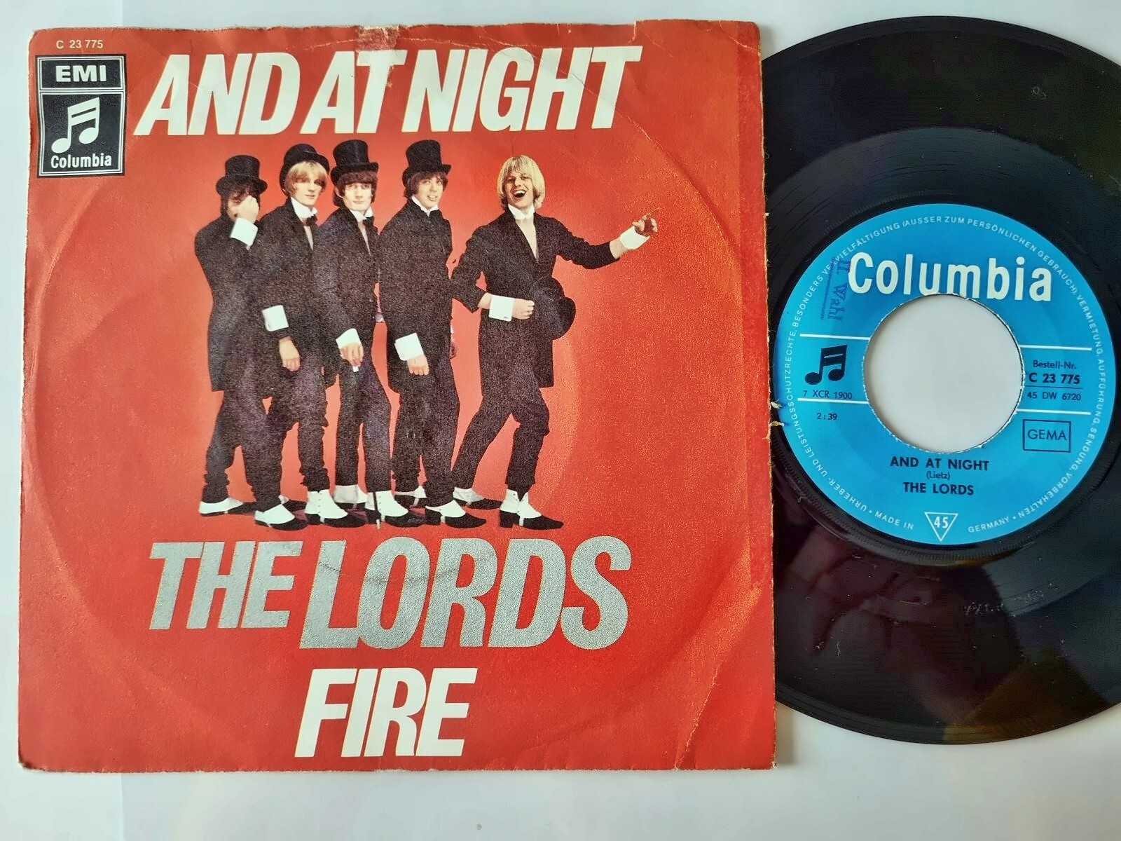 The Lords - And at night 7'' Vinyl Germany