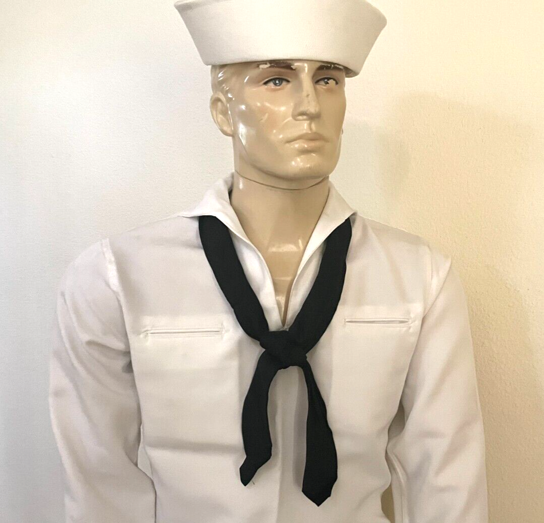 NEW US NAVY ENLISTED SERVICE DRESS WHITE CRACKERJACK SAILOR UNIFORM SET