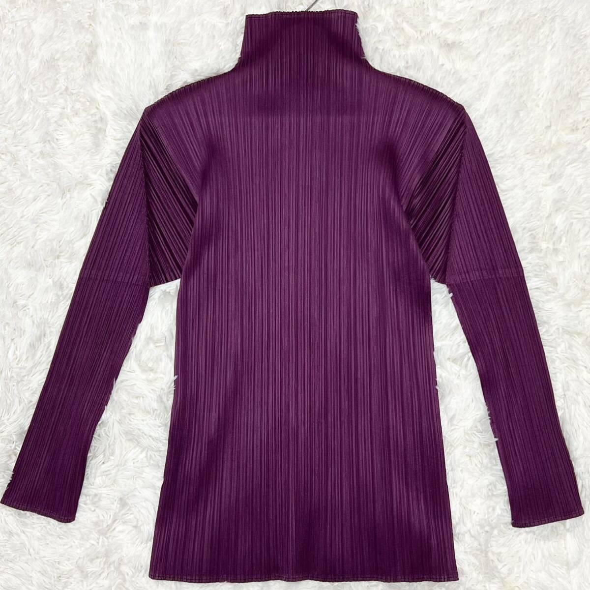 トップス ISSEY MIYAKE WOOLY PLEATS-56 PURPLE PLEATS PLEASE トップス ISSEY MIYAKE WOOLY PLEATS-56 PURPLE PLEATS PLEASE