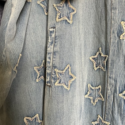 NWT Magnolia Pearl Star Child Kimi Coat 543 Washed Indigo One Size - Picture 4 of 11