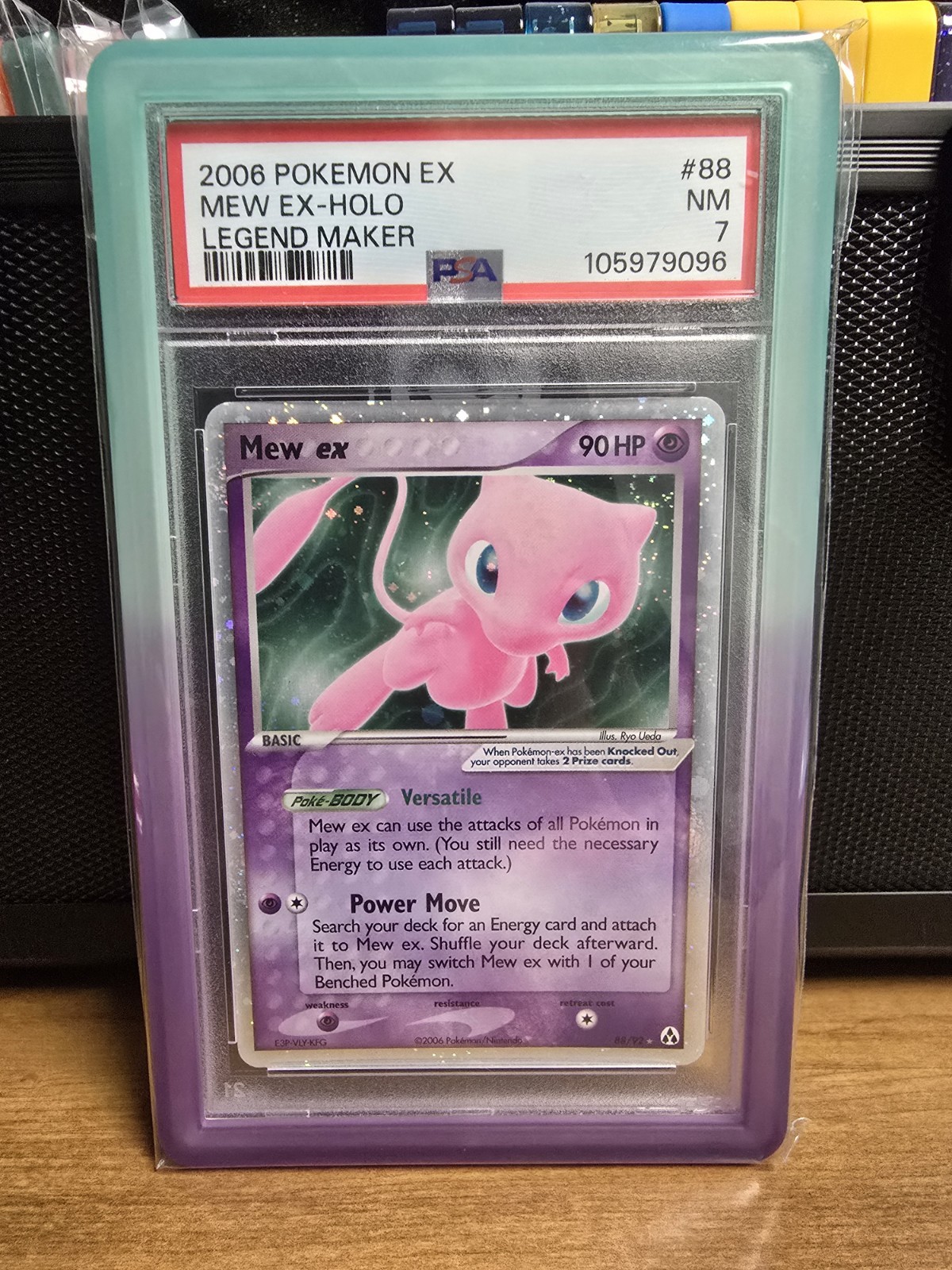 Mew ex 88/92 Pokemon Legend Maker Holo PSA 7