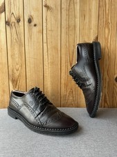 DOLCE & GABBANA Vintage Leather Oxford Derby Shoes MARSALA Size 44 UK 10 US 11