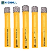 Diamond Drilling Core Bits Drill Bit Hole Saw Cutter for Marble Tile 5pcs 10mm