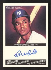 2009 Upper Deck Goodwin Champions Roy White -RW Auto Yankees TV2722