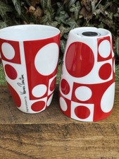 Verner Panton Geometri 1 für Menü Thermobecher Becher Danish Design x 2 rot 