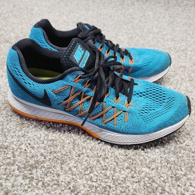 Nike Air Zoom Pegasus 32 Sneakers Mens Size 10.5 US Aqua Orange Shoes 749340-400