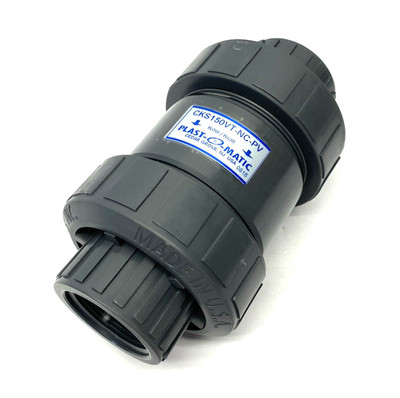 Plast-O-Matic CKS150VT-NC-PV Normally Closed Check Valve 1-1/2'' Connection