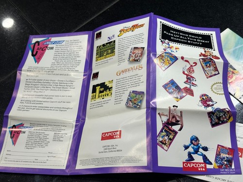 Nintendo NES Vintage Little Mermaid Manual de Instrucciones / Capcom Mini Lote de Pósteres - Imagen 4 de 6
