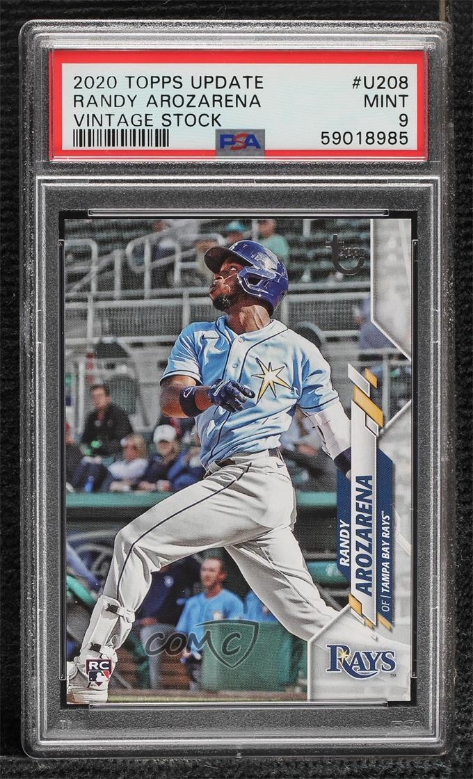 2020 Topps Update Vintage Stock 92/99 Randy Arozarena #U-208 PSA 9 MINT 0nl0