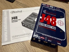 Radial Engineering J48 Active Direct Box 48V Phantom Powered Brand New In Box
