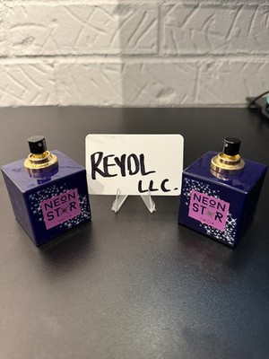 2X Rue21 Neon Star Perfume Spray Fragrance 1.7 Fl Oz NEW RARE FULL No Box NO CAP