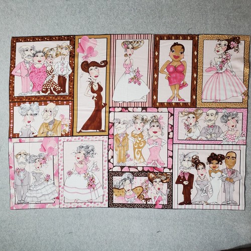 Loralie Harris Senior Prom Quilting Crafting Fabric Panel 32.75" x 24" - Picture 2 of 9