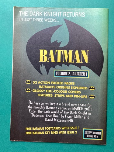 Batman Monthly UK #1-56 Pick your Issues! (DC London Editions '88-91) + Specials - Imagen 231 de 231