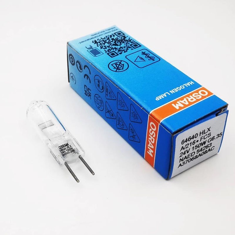 Lampadina Medica HLX Lampadina Alogena OSRAM 64640 24V 150W G6.35 - Per Proiettori, Strumenti Ottici, Uso Medico Proiettore Alogeno 150W - Foto 6