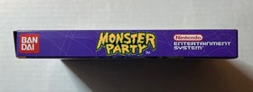 Monster Party Nintendo NES Game Box - Excellent Condition- No Game Or Manual