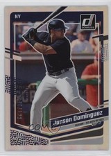 2023 Panini Donruss Season Stat Line 46/123 Jasson Dominguez #109 qf6