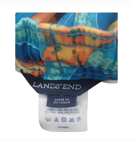 Lands End Boys Starfish Pattern Swim Trunks - Picture 6 of 8