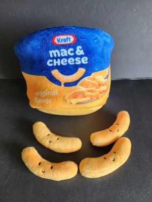 Iscream Kraft Mac & Cheese Plush 4 Noodle Plushies Missing Cover Mini Pillow