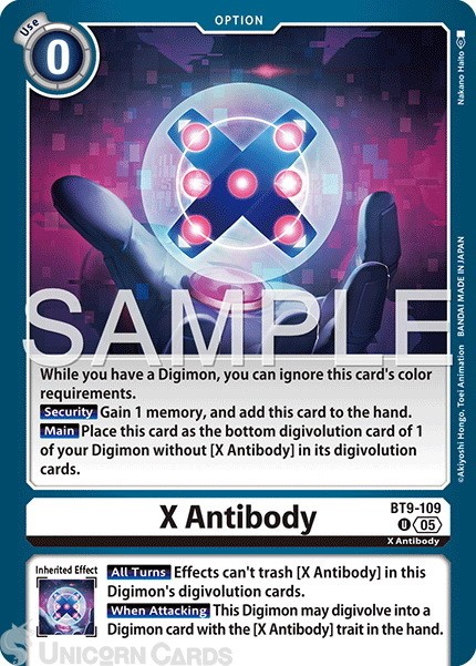 BT9-109 X Antibody : Uncommon Foil : AD01: Advanced Booster Digimon Generation