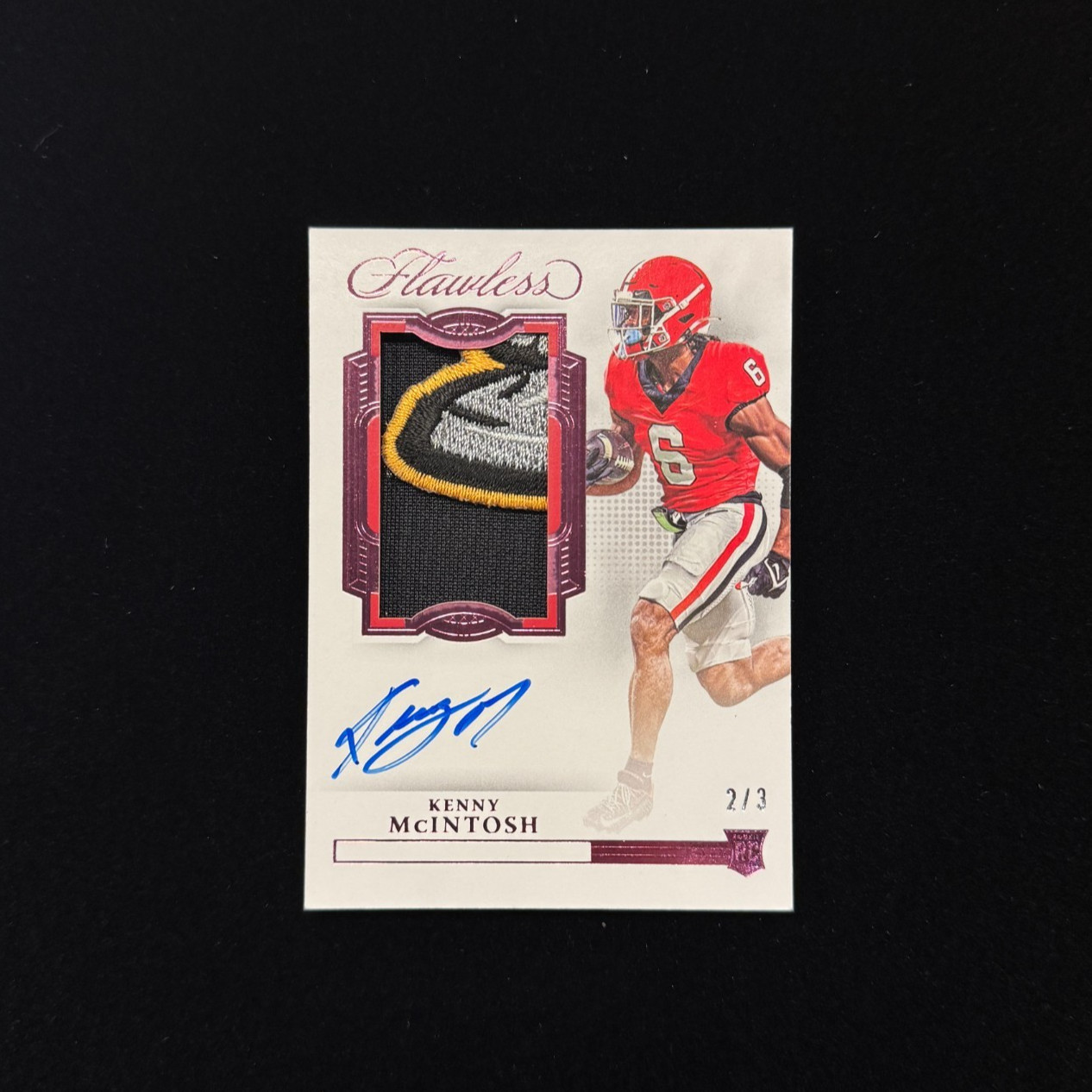 2023 Panini Flawless Kenny Mcintosh Auto Patch 2/3 #RPAV-KMC - TC