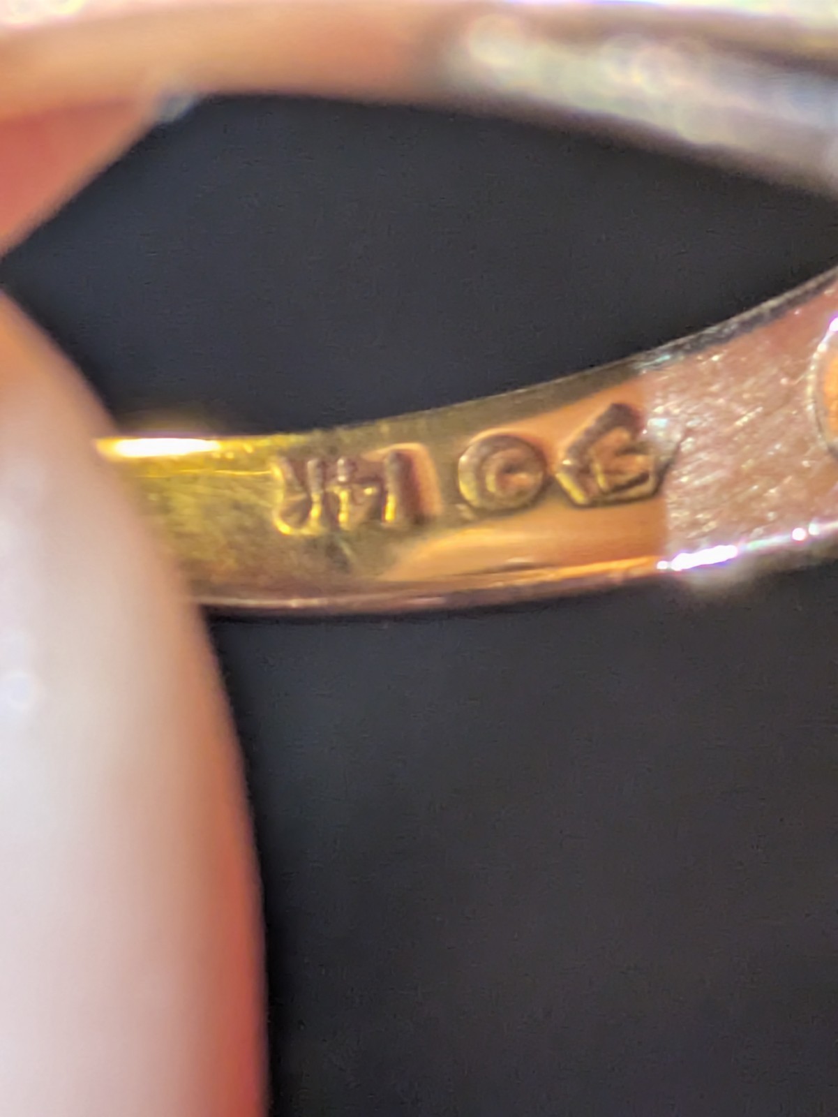 14kt Solid Gold Diamond Waterfall Cocktail Ring S… - image 7