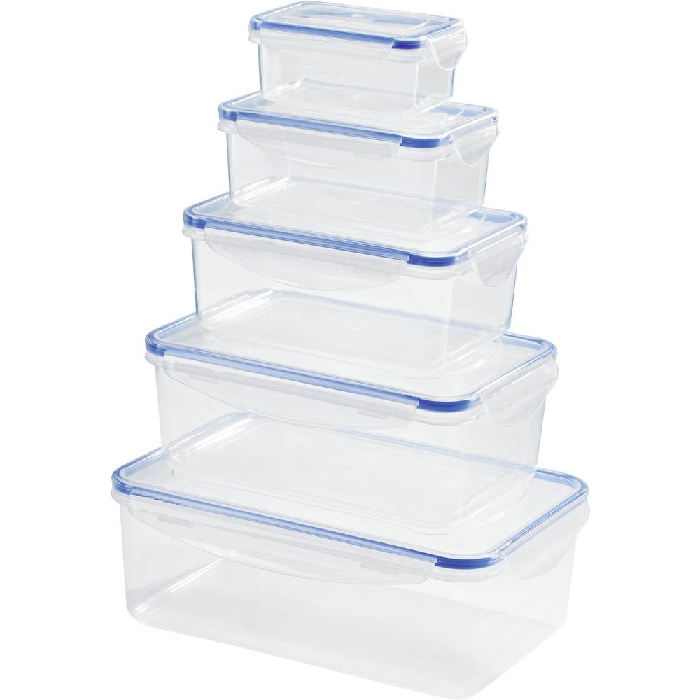 Набор GourmetMaxx Klick-it Frischhaltedose объемом 0,18 л, 0,4 л, 0,8 л, 1,2 л, 2,2 л на 5 порций