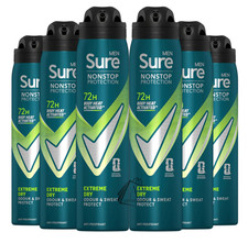 6 x Sure For Men Extreme Dry Non-Stop Advanced Anti- Perspirant Deodorant 250ml