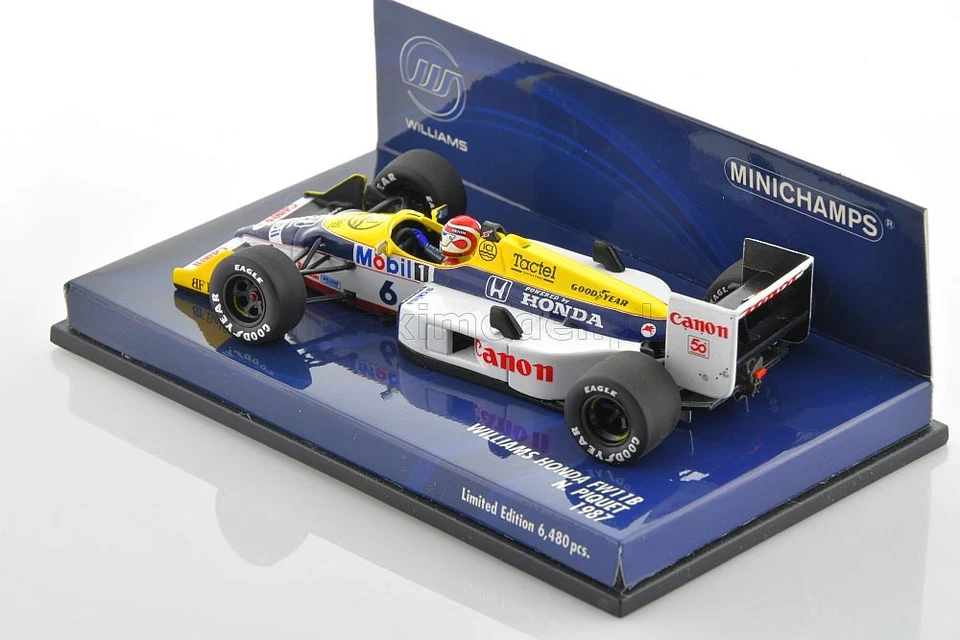 F1 WILLIAMS FW11B #6 N.Piquet World Champion 1987 1/43 MINICHAMPS 400870006 - Photo 3/4