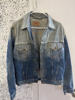 Levi s Denim Trucker Jacket   Classic Blue Wash   Button Front Casual Streetwear