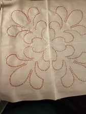 12 18  18 Hand EMBROIDERED QUILT BLOCK READY TO BE FINISHED TO A QUILT