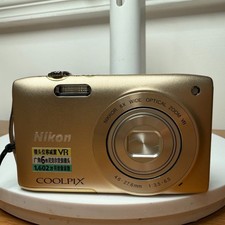Nikon COOLPIX S3300 Digital Camera 16.0MP 6x Optical Zoom Gold Fast shipping
