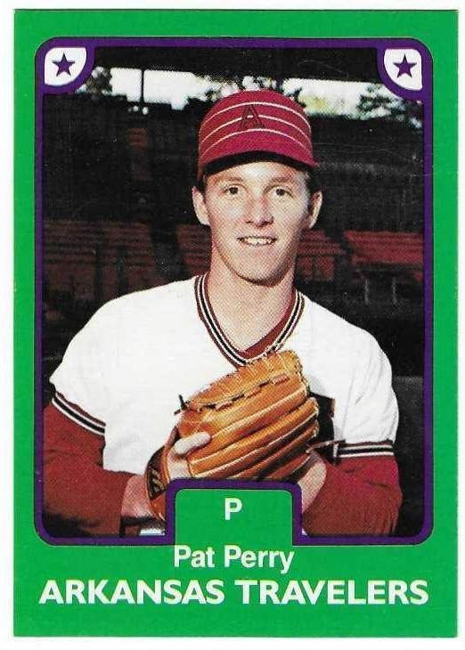 PAT PERRY 1984 TCMA # 18 ARKANSAS TRAVELERS NM / MT **FREE SHIPPING**