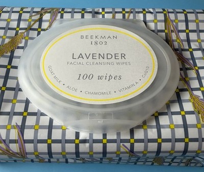 Beekman 1802 Goats Milk Lavender Facial Cleansing Wipes 100 Count Sealed