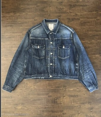 VISVIM SS MENS 101x INDIGO DMGD MUD JACKET  / Size 4