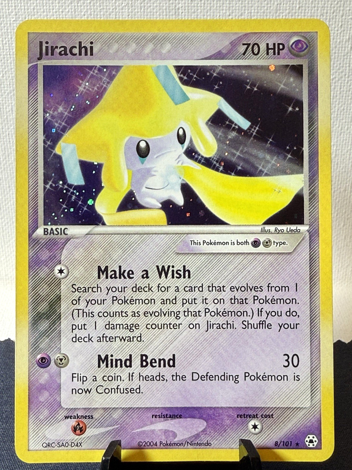 Pokemon TCG: 2004 EX Hidden Legends Jirachi 8/101 Holo Rare LP+