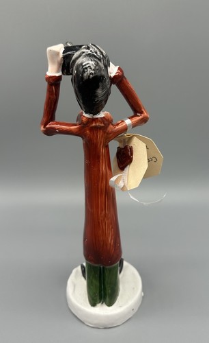 Vtg Poli Signed Handmade Ceramic Photographer Figurine 9” Italian Italy 60’s - Picture 4 of 12