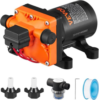 #ad VEVOR 12V Diaphragm Pump 3.5 GPM Flow Self Priming Water Pump with Pressure Sw $99.99