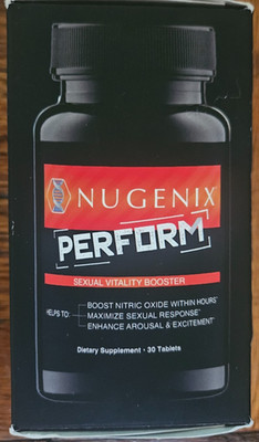 Nugenix Perform, Nitric Oxide and Vitality Booster for Men - 30ct Exp 09/2027